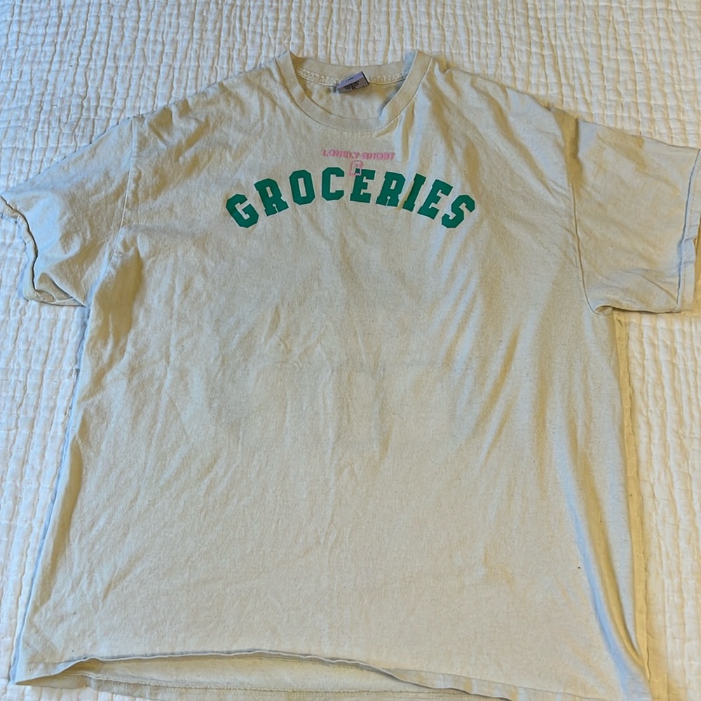 Lonely Ghost Groceries Tshirt size XL